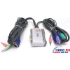 Multico <EW-1202SU> 2-port USB PS/2 KVM Switch with Cable(клавиатураPS/2+мышьPS/2+VGA15F+Audio+Mic)