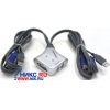 Multico <EW-K1002U> 2-port USB KVM Switch with Cable(клавиатураPS/2+мышьPS/2+VGA15F)