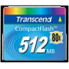 Transcend <TS512MCF80> CompactFlash Card 512Mb 80x