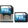 PQI Reduced Size MultiMedia Card (RS-MMC) 128Mb Dual-Voltage + RS-MMC Adapter