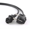 Кабель питания black 1.3м,  IEC C13 с евро-вилкой, 10A (OEM)