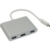 Orico <RCH3A-SV Silver> 3-Port USB3.0 Hub + USB-C +  HDMI, подкл. USB-C