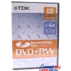 DVD+RW Disc TDK   4.7Gb  4x  ScratchProof, Video Box