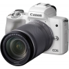 Фотоаппарат Canon EOS M50 белый 24.1Mpix 3" 4K WiFi 18-150 IS STM LP-E12 (2681C042)