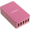 Orico <CSE-5U-PK> Зарядное устройство USB (Вх. AC100-240V, Вых.DC5V,  40W, 5xUSB)