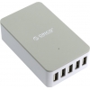 Orico <CSE-5U-WH> Зарядное устройство USB (Вх. AC100-240V,  Вых.DC5V, 5xUSB 2.4A)