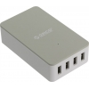 Orico <CSE-4U-WH> Зарядное устройство USB (Вх. AC100-240V, Вых. DC5V,  34W, 4xUSB)