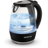 Чайник Polaris PWK 1076CGL, 2200Вт, 1л, стекло, черный