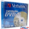 DVD+R Disc Verbatim   4.7Gb  8x  LightScribe