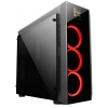 Корпус Chieftec GL-01B (SCORPION) [серия Gamer], ATX, без БП , 0,6 мм, 436 x 202,5 x 435mm, TEMPERED GLASS front / side, 3x 12cm RING-LED, LED display (4710713231450)