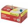 Кнопки Silwerhof 501010 эмаль цветная d=10мм (упак.:100шт) картонная коробка (мин.кол.50)