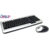 BTC Cordless Keyboard+Mouse 5545URF (Кл-ра Ergo,М/Мед,USB+Мышь 3кн,Roll,USB)