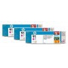 Картридж струйный HP №91 C9484A пурпурный x3уп. для HP  DJ Z6100