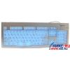 Клавиатура Gembird Backlight KB-9848L Silver <PS/2> 104КЛ, подсветка