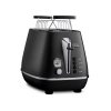 Тостер DeLonghi CTLA2103.BK, 900Вт, разморозка, на 2 тоста, решетка для подогрева, поддон, черный (0230020014)