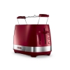 Тостер DeLonghi CTLA2103.R, 900Вт, разморозка, на 2 тоста, решетка для подогрева, поддон, красный (0230020015)