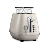 Тостер DeLonghi CTLA2103.W, 900Вт, разморозка, на 2 тоста, решетка для подогрева, поддон, белый (0230020013)