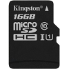 Карта памяти MicroSDHC 16GB Kingston Canvas Select 80R CL10 UHS-ISP без адаптера SDCS/16GBSP