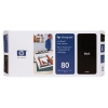 Печатающая головка (№80) + Cleaner  HP C4820A  BLACK для HP  designjet 1000 series
