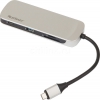 Устройство чтения карт памяти USB3.0 Kingston Nucleum серебристый (C-HUBC1-SR-EN)