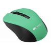 Мышь беспроводная CANYON CNE-CMSW1GR (Wireless, Optical 800/1000/1200 dpi, 4 btn, USB, power saving button) зелёный, USB