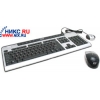 BTC Cordless Keyboard+Mouse 6301URF (Кл-ра, М/Мед,USB+Мышь 3кн,Roll,USB)