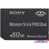 SONY Memory Stick PRO DUO MagicGate 512Mb + MS DUO-->MS Adapter