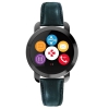 Фитнес-трекер MyKronoz ZeCircle2 Premium цвет черный, кожаный ремешок черный (KRZECIRCLE2PF-BLACK)