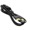 Кабель проф. 5bites UC5010-018A EXPRESS USB2.0 / AM-BM / FERRITES / 1.8M / BLACK