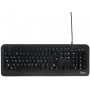Клавиатура с подсв. Gembird KB-230L, USB, черн, 104кл, подсвет 3 цв, каб 1.45м