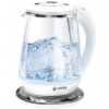 Чайник Vitek VT-7051(MC), 2200Вт, 1.7л, стекло, белый