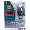 Logitech V200 Cordless Optical Notebook Mouse Black (RTL) USB 3btn+Roll беспроводная <931380>