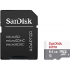 Карта памяти MICRO SDHC 64GB UHS-I W/A SDSQUNS-064G-GN3MA SANDISK SANDISK BY WESTERN DIGITAL