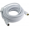 Кабель HDMI 19M/M ver 2.0, 10М, 2 фильтра, белый  Aopen <ACG711DW-10M>
