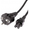 Кабель питания для ноутбуков 3-pin ( угловая Евровилка)  VDE  3G*0.5mm2 Aopen  ACE022-1.8M  , 1,8m