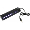 Концентратор 5bites HB27-203PBK 7*USB2.0, блок питания 5В-2А, 1метр, черный