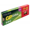 Батарея GP Extra Alkaline 15AX LR6 AA (промо:7+3) (10шт) (GP 15AX7/3) (мин.кол.10)