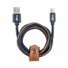 КабельType-C-USB RITMIX RCC-437 Blue Jeans,1м, 2А, оплетка из джинсовой ткани