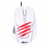 Мышь RITMIX ROM-350 White Игровой дизайн, проводн., USB, 800/1200/1600/2400 dpi, 5 кн.+ колесо, длина кабеля 150 см, длина мыши 112 мм, подарочная упа