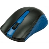 Мышь беспроводная RITMIX RMW-555 BLACK/BLUE, 1000DPI, Кнопки: 3+1 колесо - кнопка. Радиус действия: 8 - 10 м. Источник питания: 2 AA (не входят)