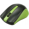 Мышь беспроводная Ritmix MW-555 BLACK/GREEN 1000DPI, Кнопки: 3+1 колесо - кнопка. Радиус действия: 8 - 10 м. Источник питания: 2 AA (не входят).