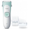 Машинка для стрижки Philips HC1066/15, Детская (низкий уровень шума, закругленные концы керамич. лезвия), 2 насадки, аккум. на 45 мин, белый голубой