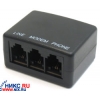 ADSL Splitter (AnnexA, вход 1xRJ-12, выход 2xRJ-12)