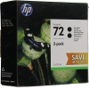 Картридж HP P2V33A 2-Pack (№72+№72) Matte Black для HP DesignJet T610, T1100, T1120, T1200,  T1300, T2300