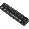 Orient <BC-317> 7-port USB3.0 Hub с выключателями  + б.п