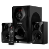 Колонки Sven MS-2055,2.1 чёрный ((RMS):30Вт + 2x12.5 Вт, FM-тюнер, USB/SD, дисплей, пульт ДУ, Bluetooth) (SV-016609)