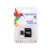 Карта памяти 16GB MicroSDHC Class4 ADATA + адаптер SD (AUSDH16GCL4-RA1)