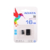 Карта памяти 16GB MicroSDHC UHS-i Class 10 ADATA + микро ридер  черный (AUSDH16GUICL10-RM3BKBL)