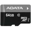 Карта памяти 64GB Premier MicroSDHC UHS-I Class 10 ADATA 40/15 MB/s без адаптера (AUSDX64GUICL10-R)