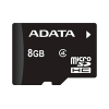 Карта памяти 8GB MicroSDHC Class 4 ADATA + адаптер (AUSDH8GCL4-RA1)